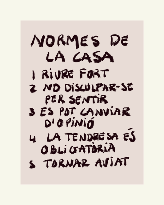 Reglas de la casa - Lámina Digital