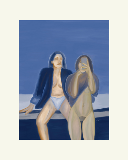 Blue W