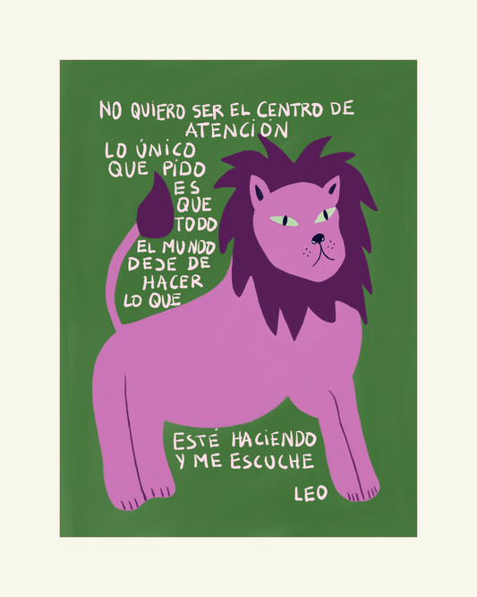 Leo — Lámina Horóscopo