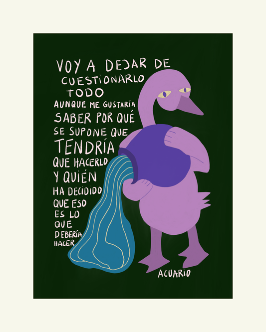Acuario — Lámina Horóscopo