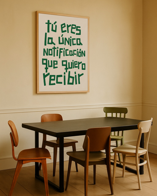 La única notificación