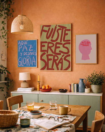 Fuiste, eres, serás