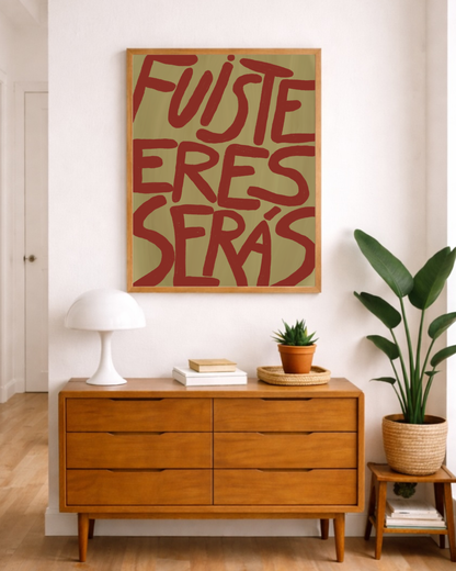 Fuiste, eres, serás