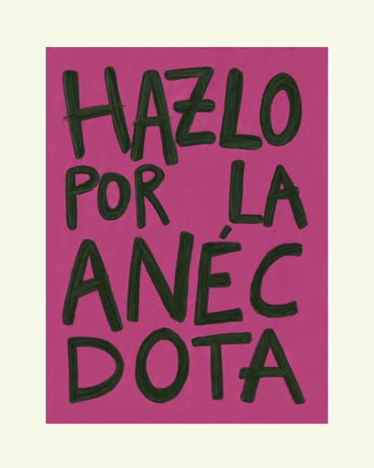 Por la anécdota