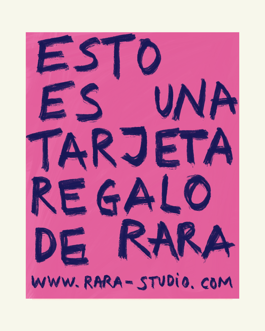 Tarjeta regalo RARA